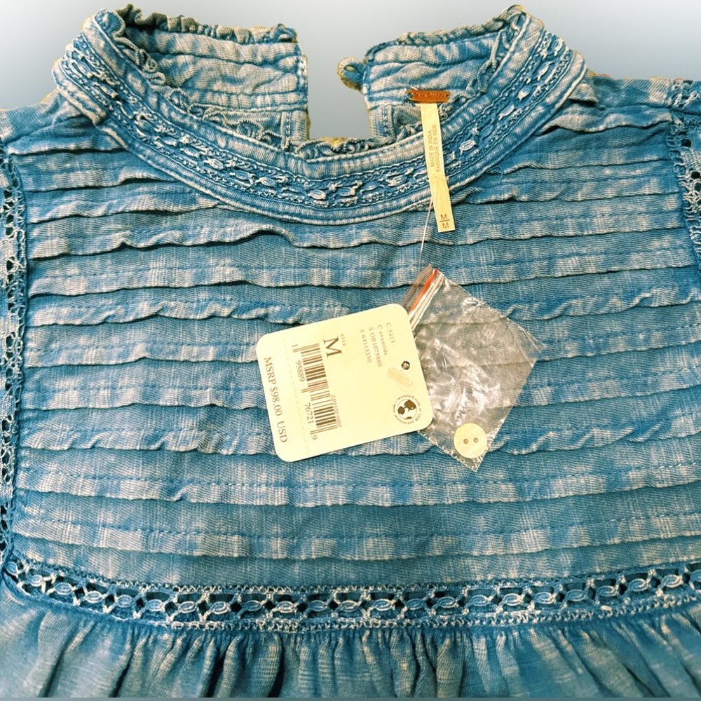 🌺Free People Le Femme Ruffled Crochet Top🌸🌺 - Picture 5 of 12